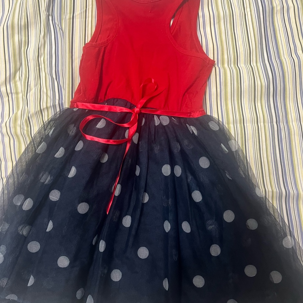 Red and Black Polka Dot Dress